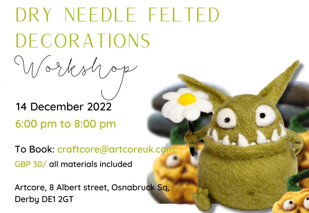 Dry Needle Felted Decorations Workshop