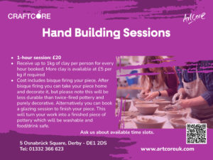 Hand Building Pottery Sessions
