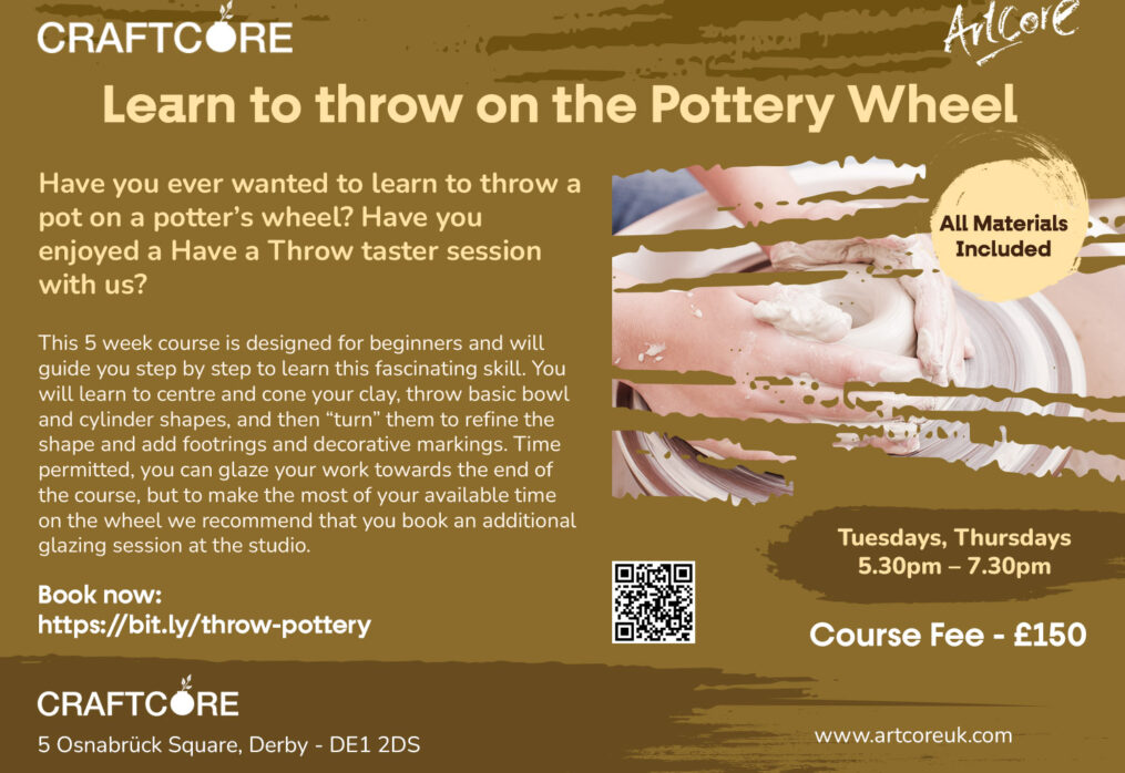 Learn to throw on the Pottery Wheel