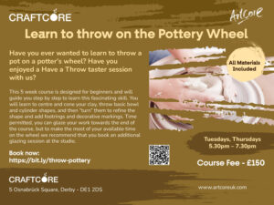 Learn to throw on the Pottery Wheel