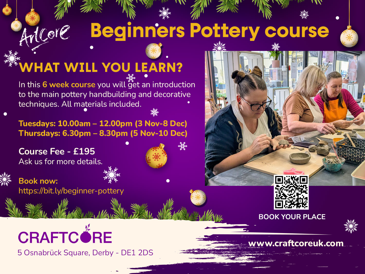 Beginners Pottery (6-Week Course)